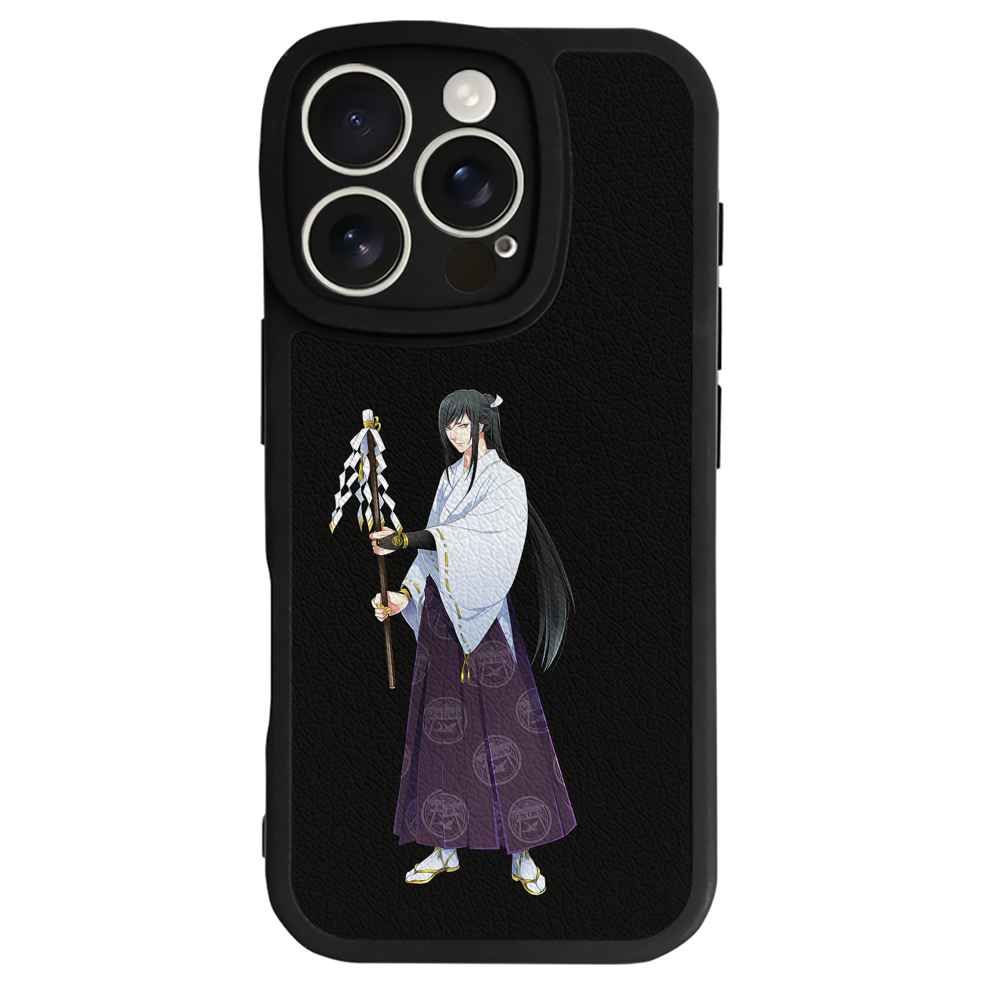 （画像用） 刀剣乱舞 Touken Ranbu 【iPhone 16シリーズ対応】シリコンスマホケース（レザー調） 材質：シリコン